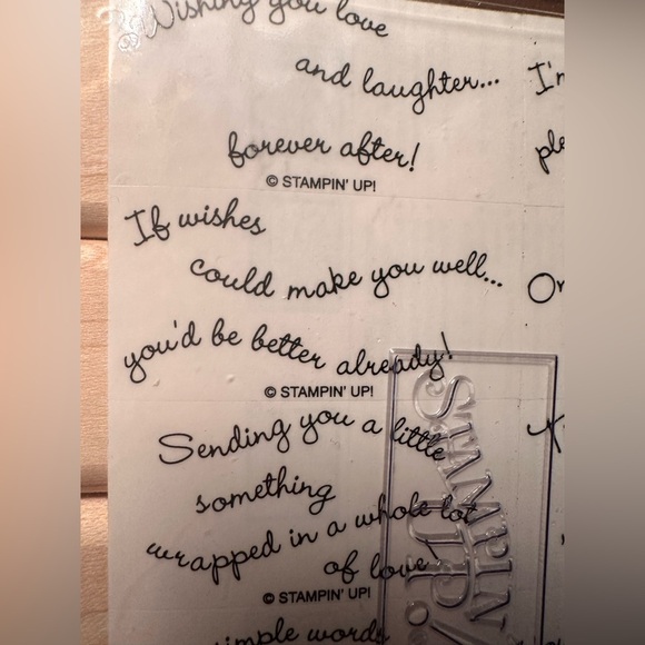 Stampin' Up! Four Retired Rubber Stamp Set All New - Picture 8 of 11